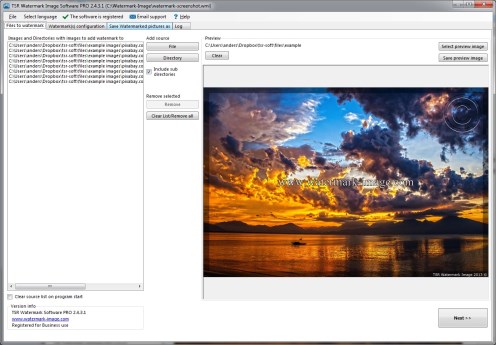 TSR Watermark Image example