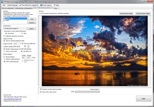 TSR Watermark Image example