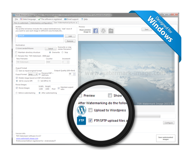 Upload to Wordpress